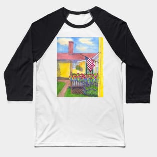 Wentworth Coolidge Mansion Back Stoop Baseball T-Shirt